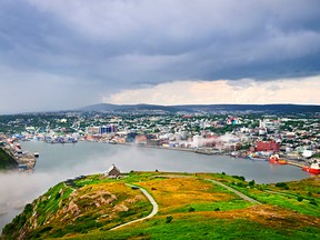 A cityscape of St. John's, the capital of Newfoundland and Labrador, is seen from Signal Hill in a file photo from 2009.