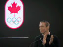 David Shoemaker, chief executive officer of the Canadian Olympic Committee, at an Olympic Partnership kick off event in Mississauga, Oct. 7, 2019.