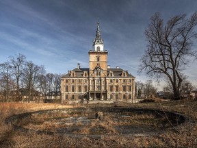 Roztoka Palace, a dilapidated property owned by a couple in Poland, is the suspected site of a buried Nazi treasure trove.