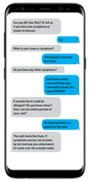 Here’s an example of how the contact-texting system could be used to help people suspected of having COVID-19.