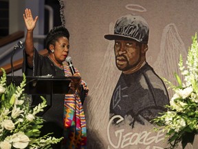 Congresswoman Sheila Jackson Lee speaks during the private funeral for George Floyd at The Fountain of Praise Church on June 9, 2020 in Houston, Texas. Floyd died after being restrained by Minneapolis Police officers on May 25, sparking anti-racism protests all around the world.