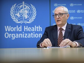 Dr. Gauden Galea, the World Health Organization representative in China, speaks during an interview at the WHO offices in Beijing.
