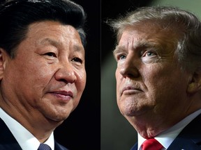 Chinese President Xi Jinping, left, and U.S. President Donald Trump.