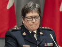 RCMP Commissioner Brenda Lucki said that systemic racism exists in the force, but struggled to give any examples.