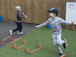 Children play at the Harris Academy's Shortland's school on June 4 in London, England.
