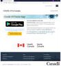 A screenshot of a counterfeit Health Canada website for a bogus COVID-19 contact-tracing app that hackers designed to seize control of a phone and hold its contents for ransom.