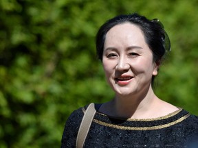 Huawei CFO Meng Wanzhou leaves her home to attend a court hearing in Vancouver, on May 27.
