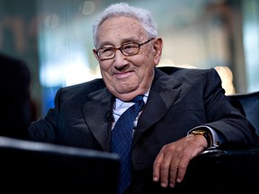 Henry Kissinger, former U.S. secretary of state, speaks during an interview in New York on May 24, 2010.