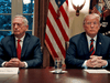 U.S. President Donald Trump with then-Defense Secretary James Mattis in the Cabinet Room at the White House, Oct. 23, 2018.
