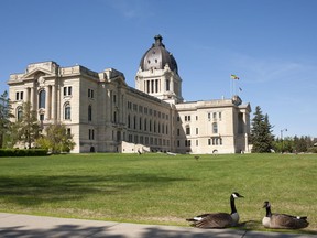 The Saskatchewan Legislative Building at Wascana Centre in Regina, Sask., on Saturday, May 30, 2020.