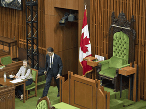 Speaker Anthony Rota heads to his seat in the House of Commons on Parliament Hill for a meeting of the Special Committee on the COVID-19 Pandemic in Ottawa, on May 27, 2020.