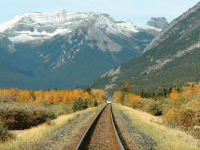 The cost of the Calgary-Banff rail line is pegged at $660 million in a 2019 report.