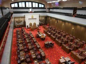The Senate of Canada building and Senate Chamber are pictured in Ottawa on Monday, Feb. 18, 2019. CANADIAN PRESS/Sean Kilpatrick