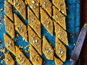 Saffron barfi