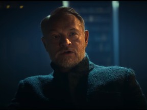 A screenshot from the trailer for Foundation shows Jared Harris as Hari Seldon.