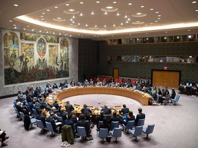The Security Council meets on Oct. 24, 2019, at United Nations headquarters. Canada was beat out by Norway and Ireland this week in its bid for a temporary seat on the Security Council.