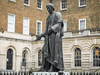 A statue of Sir Thomas Guy outside Guy’s Hospital on June 8, 2020 in London, England. Sir Thomas Guy made his fortune through ownership of a very large amount of shares in the South Sea Company, whose main purpose was to sell slaves to the Spanish Colonies.