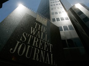 A Midtown Manhattan office of the Wall Street Journal is seen May 4, 2007 in New York.