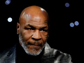 Mike Tyson seen before the clash of Deontay Wilder and Tyson Fury for the WBC Heavyweight Title at the Grand Garden Arena at MGM Grand, Las Vegas, United States - February 22, 2020.