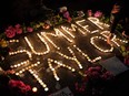 Protesters hold a vigil to honour Summer Taylor, who died after they were hit by a car during a recent protest, on July 5, 2020 in Seattle, Washington.