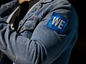 WE co-founder Craig Kielburger speaks during WE Day Alberta at Rogers Place in Edmonton, on Tuesday, Oct. 22, 2019.