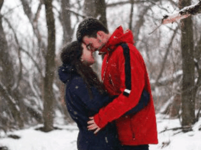 Sarah Campbell and her fiance, Jacob Taylor.