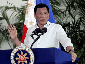 Philippines President Rodrigo Duterte.