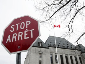 The Supreme Court of Canada is shown in Ottawa on Thursday, May 16, 2019. The Supreme Court of Canada is slated to rule this morning on the constitutionality of a federal law that forbids companies from making people undergo genetic testing before buying insurance or other services.