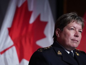 RCMP Commissioner Brenda Lucki attends a news conference at RCMP National headquarters in Ottawa on Tuesday, September 17, 2019.