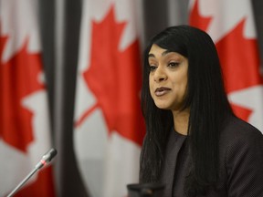 Youth Minister Bardish Chagger says the WE organization won't manage the federal government's $900-million program to pay students and fresh graduates for volunteer work this summer. Minister of Diversity and Inclusion and Youth Bardish Chagger speaks during a press conference on Parliament Hill amid the COVID-19 pandemic in Ottawa on Thursday, June 25, 2020.