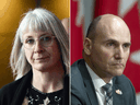 Health Minister Patty Hajdu and Treasury Board President Jean-Yves Duclos.