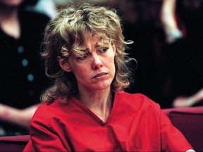 Former elementary-school Mary Kay LeTourneau listens to testimony prior to being sentenced to seven years in prison for violating her parole.
