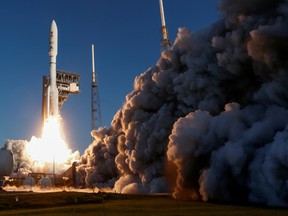 A United Launch Alliance Atlas V rocket carrying NASA's Mars 2020 Perseverance Rover vehicle lifts off from the Cape Canaveral Air Force Station in Cape Canaveral, Florida, U.S. July 30, 2020.