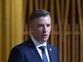 Michael Barrett, Conservative MP for Leeds-Grenville-Thousand Islands and Rideau Lakes, rises in the Question Period in the House of Commons Monday January 28, 2019 in Ottawa. The federal opposition parties want to recall the House of Commons ethics committee in the wake of Justin Trudeau's failure to recuse himself from a decision to award lucrative contract to an organization with ties to his family.THE CANADIAN PRESS/Adrian Wyld