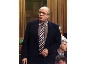 Reform MP Jim Abbott rises in the House of Commons after Question Period on Tuesday, February 15, 2000. Abbott, a Reform, Alliance and Conservative member of Parliament from B.C. between 1993 and 2011, died Sunday in Cranbrook, B.C. at the age of 77.