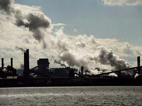 The steel mills on the waterfront harbour are shown in Hamilton, Ont., on Tuesday, October 23, 2018. Federal energy and environment officials were warned in late April that Canada's blossoming clean tech sector was clinging to life as the bottom fell out beneath their industry in the wake of COVID-19.