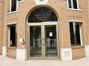 College of Physicians and Surgeons of Ontario in Toronto