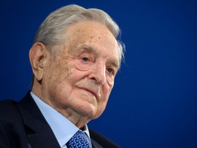 Hungarian-born US investor and philanthropist George Soros delivers a speech on the sideline of the World Economic Forum (WEF) annual meeting, on January 23, 2020 in Davos, eastern Switzerland.