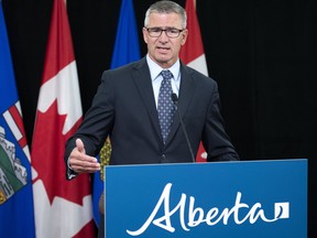 The red ink that Finance Minister Travis Toews expects in 2020-21 is more than triple what the Alberta government projected in its February budget.