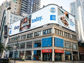 1000 Amex Shop Small - Yonge Dundas Billboard