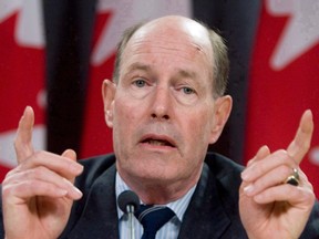 Then-Bank of Canada Governor David Dodge responds to reporters questions concerning the Monetary Policy Report at a news conference in Ottawa, Jan 24, 2008.