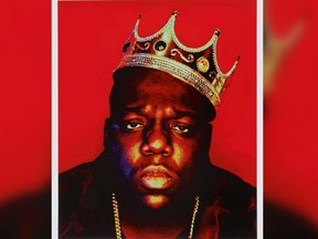 American photographer Barron Claiborne's iconic picture of Notorious B.I.G. from his series "The King of New York" features the Brooklyn rapper wearing the plastic crown.