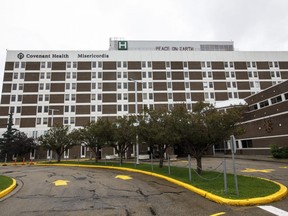 The Misericordia Community Hospital is shown in Edmonton Alta, on Wednesday July 8, 2020.