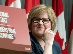 Employment Minister Carla Qualtrough during a news conference Thursday August 20, 2020 in Ottawa.