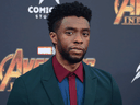 Actor Chadwick Boseman arrives or the world premiere of the film Avengers: Infinity War in Hollywood, April 23, 2018.