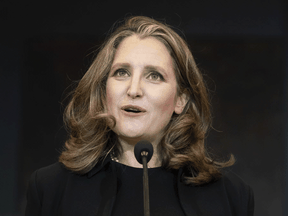 Finance Minister Chrystia Freeland.