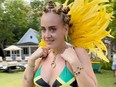Adele donned a bikini and set her hair in Bantu knots to celebrate the Notting Hill Carnival in London, which had been cancelled due to coronavirus.