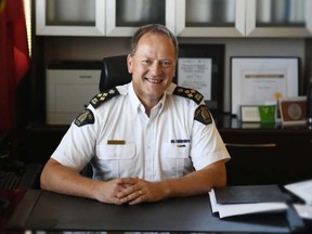 Saskatchewan's top RCMP officer is moving on after nearly two years in the province. Mark Fisher is seen in an undated handout photo.