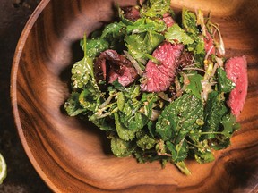 Grilled beef salad — nahm dtok — from Maenam