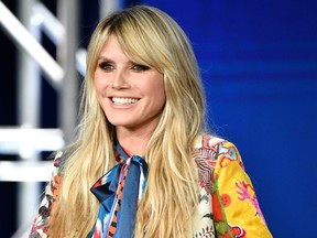 Heidi Klum of Amazon Prime's 'Making the Cut' speaks onstage during the 2020 Winter TCA Tour Day 8 at The Langham Huntington, Pasadena on January 14, 2020 in Pasadena, California.